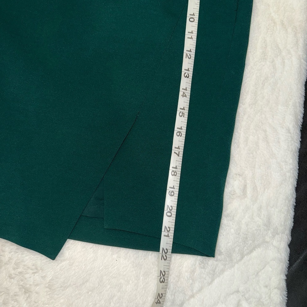 2 x 20$ White House Black Market Teal Pencil Skirt Size 6 - Picture 3 of 6